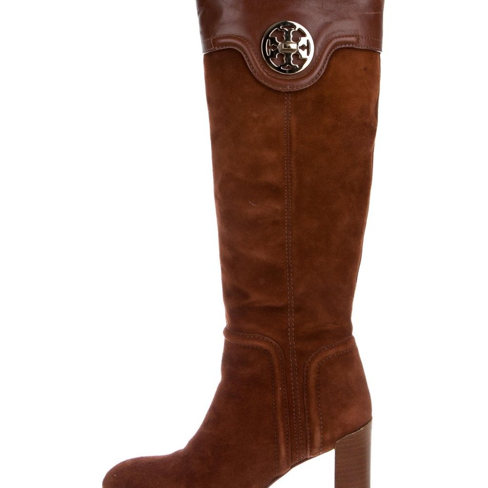 Tory Burch Suede Knee-High Boots